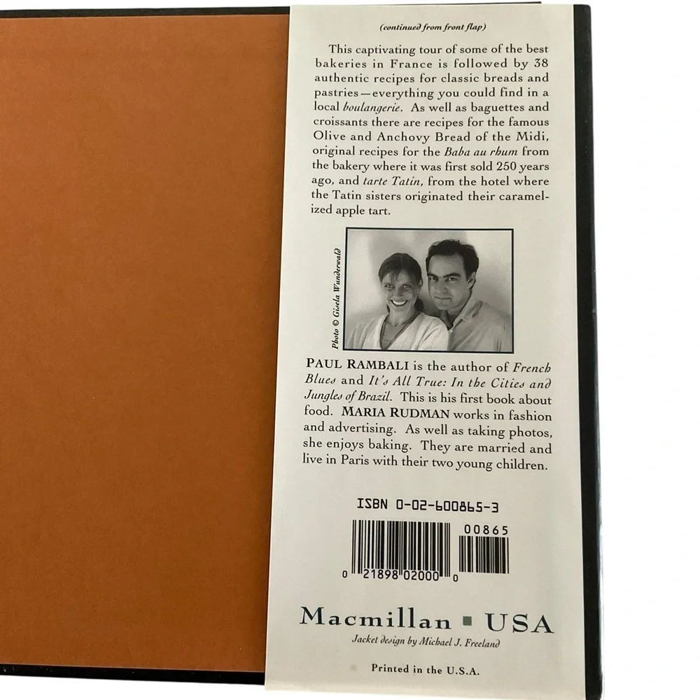 Boulangerie French Baking Culture Recipes Rambali Hardcover Book First Edition